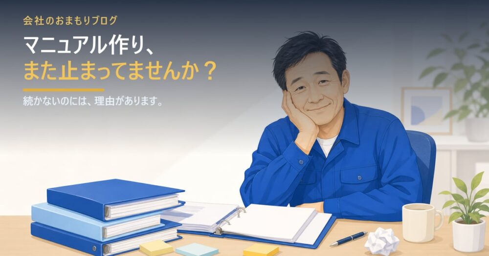 マニュアル作りが続かない本当の理由