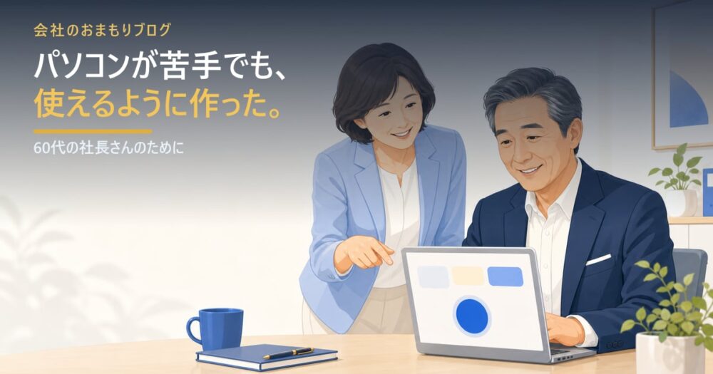 パソコンが苦手な60代社長でも使えるように作った理由